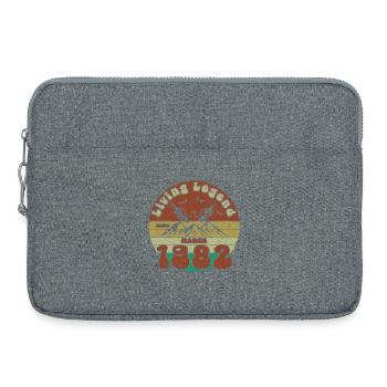 44. Geburtstag Living Legend since VIN 03/1982 - Laptoptasche 15" - Grau meliert - Vorne