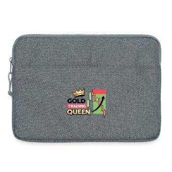 Gold Trading Queen - Laptop bag 15" - heather grey - Front