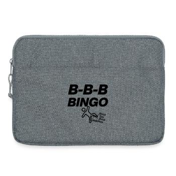 TENDANCE B-B-B-BINGO, PLAISIR VIRAL, PRÉSIDENT 🪑 D’ÉCOLE À MÈMES - Sacoche pour ordinateur portable 15 pouces - gris chiné - Devant