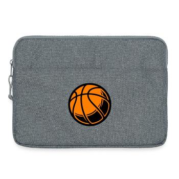 Ballon de basket-ball - Sacoche pour ordinateur portable 15 pouces - gris chiné - Devant