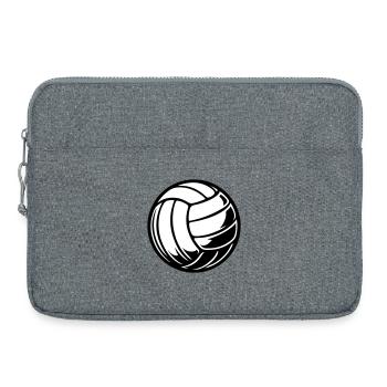 Ballon de volley-ball - Sacoche pour ordinateur portable 15 pouces - gris chiné - Devant