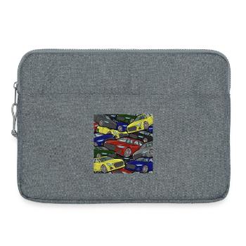 Kaleidoskop Autos Farbexplosion - Laptoptasche 15" - Grau meliert - Vorne