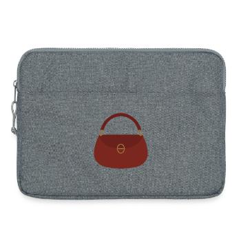 Crimson Handbag Silhouette - Laptop bag 15" - heather grey - Front