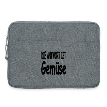 Vegetable - Laptop bag 15" - heather grey - Front