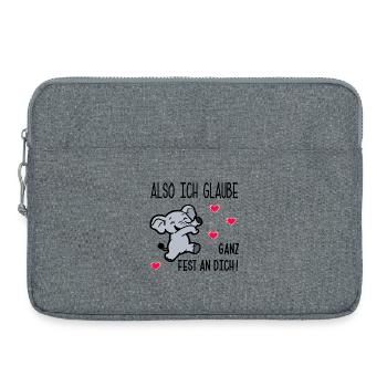 PRÜFUNGEN MOTIVATION GLAUBEN - Laptoptasche 15" - Grau meliert - Vorne