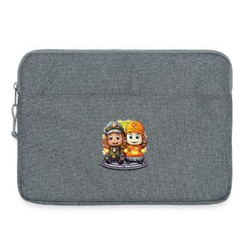 Two Mine Heroes - Laptop bag 15" - heather grey - Front