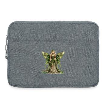 Papillon Fée de la Forêt - Sacoche pour ordinateur portable 15 pouces - gris chiné - Devant