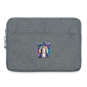 Suivez les étoiles moutons du zodiaque - Sacoche pour ordinateur portable 15 pouces - gris chiné - Devant