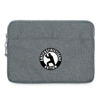 Antifascist Action - Antifa Tee - Laptop bag 15" - heather grey - Front