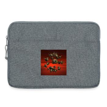 Stachelringe im Orbit - Laptoptasche 15" - Grau meliert - Vorne