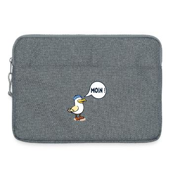 Hamburger Möwe Hamburg Moin - Laptoptasche 15" - Grau meliert - Vorne