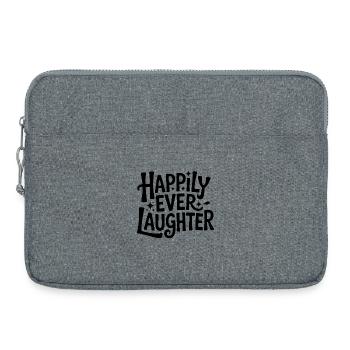 Happily ever laughter - Laptop bag 15" - heather grey - Front
