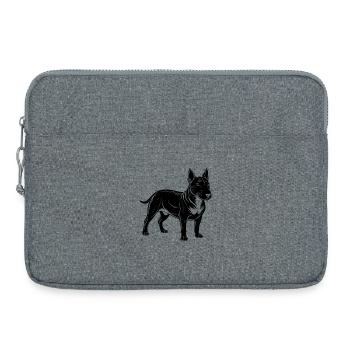 Bull Terriers - Sacoche pour ordinateur portable 15 pouces - gris chiné - Devant