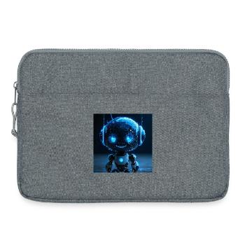 Robot ai data sniffer - Laptop bag 15" - heather grey - Front