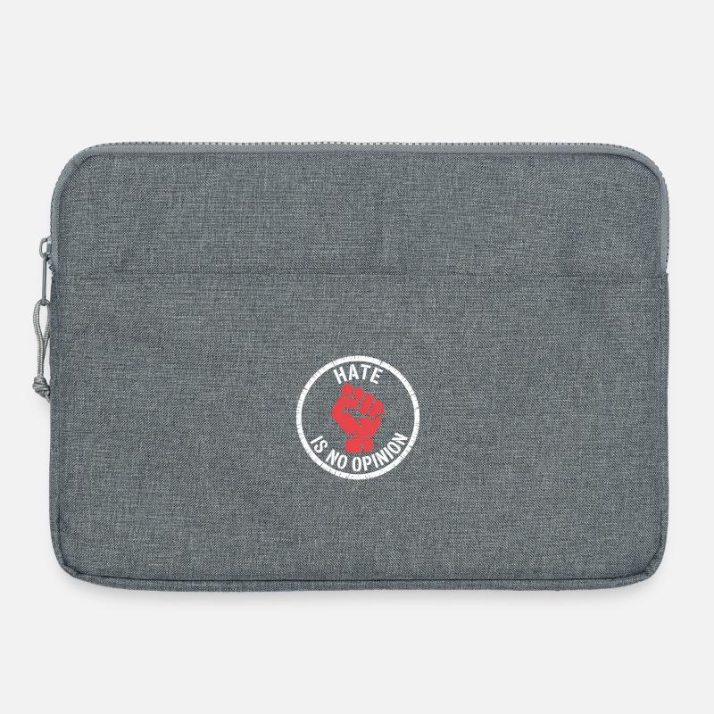 Had er ingen mening - Antifa-merchandise - Computertaske 15" - gråmeleret