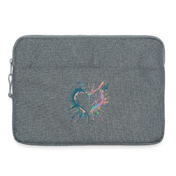 Heart light, inspiré de Key West - Sacoche pour ordinateur portable 15 pouces - gris chiné - Devant