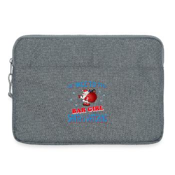 SANTA BAR GIRL - Laptop bag 15" - heather grey - Front