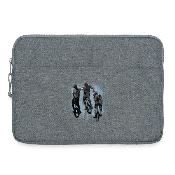 Unicycle | Unicycling Freestyle Downhill - Laptop bag 15" - heather grey - Front