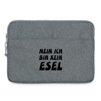 Esel - Laptoptasche 15" - Grau meliert - Vorne