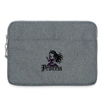 Princess Silhouette - Laptop bag 15" - heather grey - Front