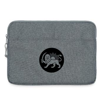 Lion perse Symbole de l’Iran - Sacoche pour ordinateur portable 15 pouces - gris chiné - Devant