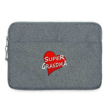 SUPER GRANDMA - Laptop bag 15" - heather grey - Front