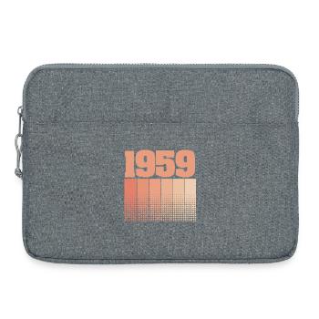 Born in 1959 - Laptop bag 15" - heather grey - Front