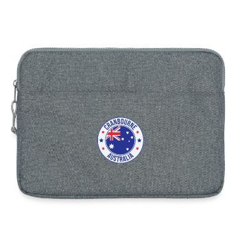 Emblème Cranbourne Australie - Sacoche pour ordinateur portable 15 pouces - gris chiné - Devant
