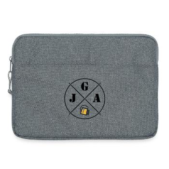 Bière pour enterrement de vie de garçon (symbole de cercle pour enterrement de vie de garçon POS2C) - Sacoche pour ordinateur portable 15 pouces - gris chiné - Devant