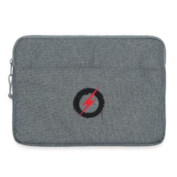 Liberté numérique - Art rétro du futur - Sacoche pour ordinateur portable 15 pouces - gris chiné - Devant