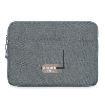 Haushaltsbeziehungs-Toilettenpapier - Laptoptasche 15" - Grau meliert - Vorne