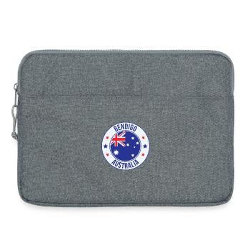 Emblème Bendigo Australia - Sacoche pour ordinateur portable 15 pouces - gris chiné - Devant