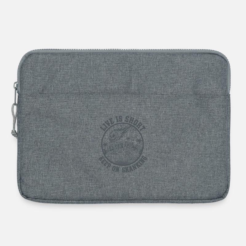 Live is short  Keep on Skanking - Laptoptasche 15" - Grau meliert