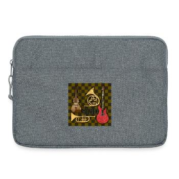 Instruments de musique - Sacoche pour ordinateur portable 15 pouces - gris chiné - Devant