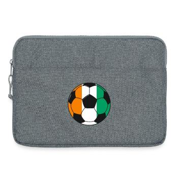 Football_team_Côte_d’Ivoire - Sacoche pour ordinateur portable 15 pouces - gris chiné - Devant