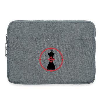 Cible King Checkmate Tactique - Sacoche pour ordinateur portable 15 pouces - gris chiné - Devant