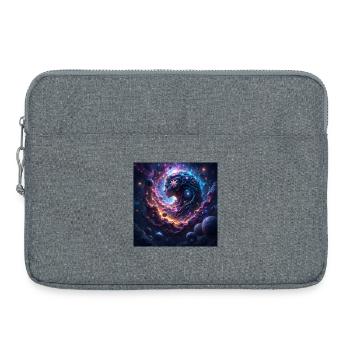 Femme Cosmique dans Nébuleuse - Sacoche pour ordinateur portable 15 pouces - gris chiné - Devant