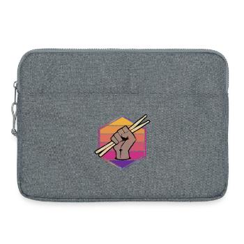 Batteur Schlagzeuger - Sacoche pour ordinateur portable 15 pouces - gris chiné - Devant