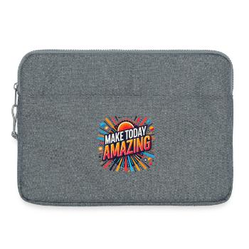 Make Today Amazing Burst - Laptoptasche 15" - Grau meliert - Vorne