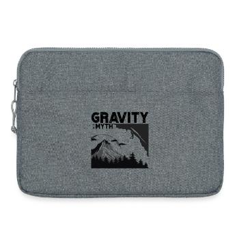 La gravité est un mythe - Sacoche pour ordinateur portable 15 pouces - gris chiné - Devant