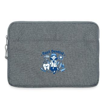 Beste weibliche Zahnärztin - Laptoptasche 15" - Grau meliert - Vorne
