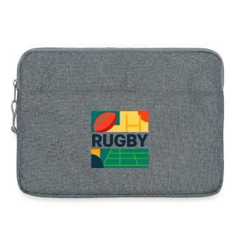Rugby, Rugby sport, Rugby fan - Laptop bag 15" - heather grey - Front