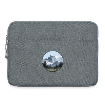 Mont-Blanc-Gebirgslandschaft - Laptoptasche 15" - Grau meliert - Vorne