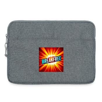 Breakfree Burst-Grafik - Laptoptasche 15" - Grau meliert - Vorne