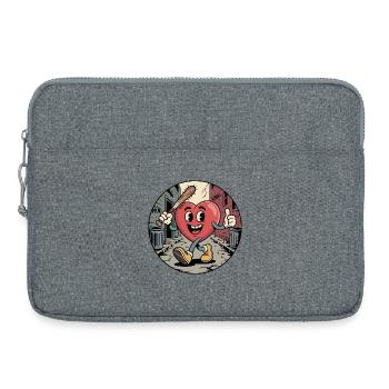 Raclée dans la ruelle des héros du cœur - Sacoche pour ordinateur portable 15 pouces - gris chiné - Devant