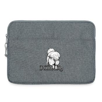 Eurasier | I Like Big - Laptop bag 15" - heather grey - Front