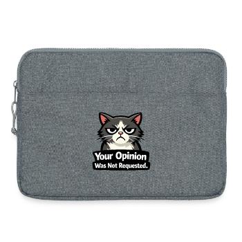 Salty Cat Attitude Tee - Laptop bag 15" - heather grey - Front