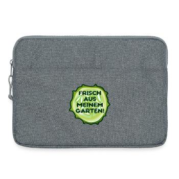 Hobby Garten Gemüse - Laptoptasche 15" - Grau meliert - Vorne