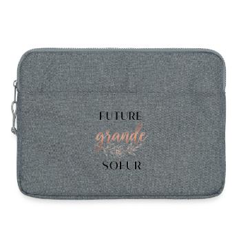 future grande sœur - Sacoche pour ordinateur portable 15 pouces - gris chiné - Devant