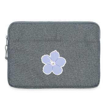 Azure Five-Petal Bloom - Laptop bag 15" - heather grey - Front